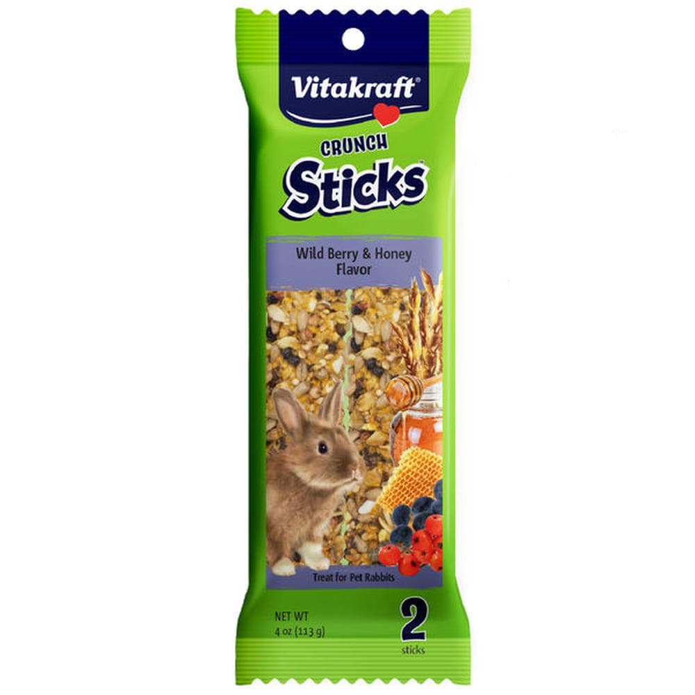 Vitakraft Crunch Sticks With Wild Berry & Honey Rabbit Treat 2 Counts