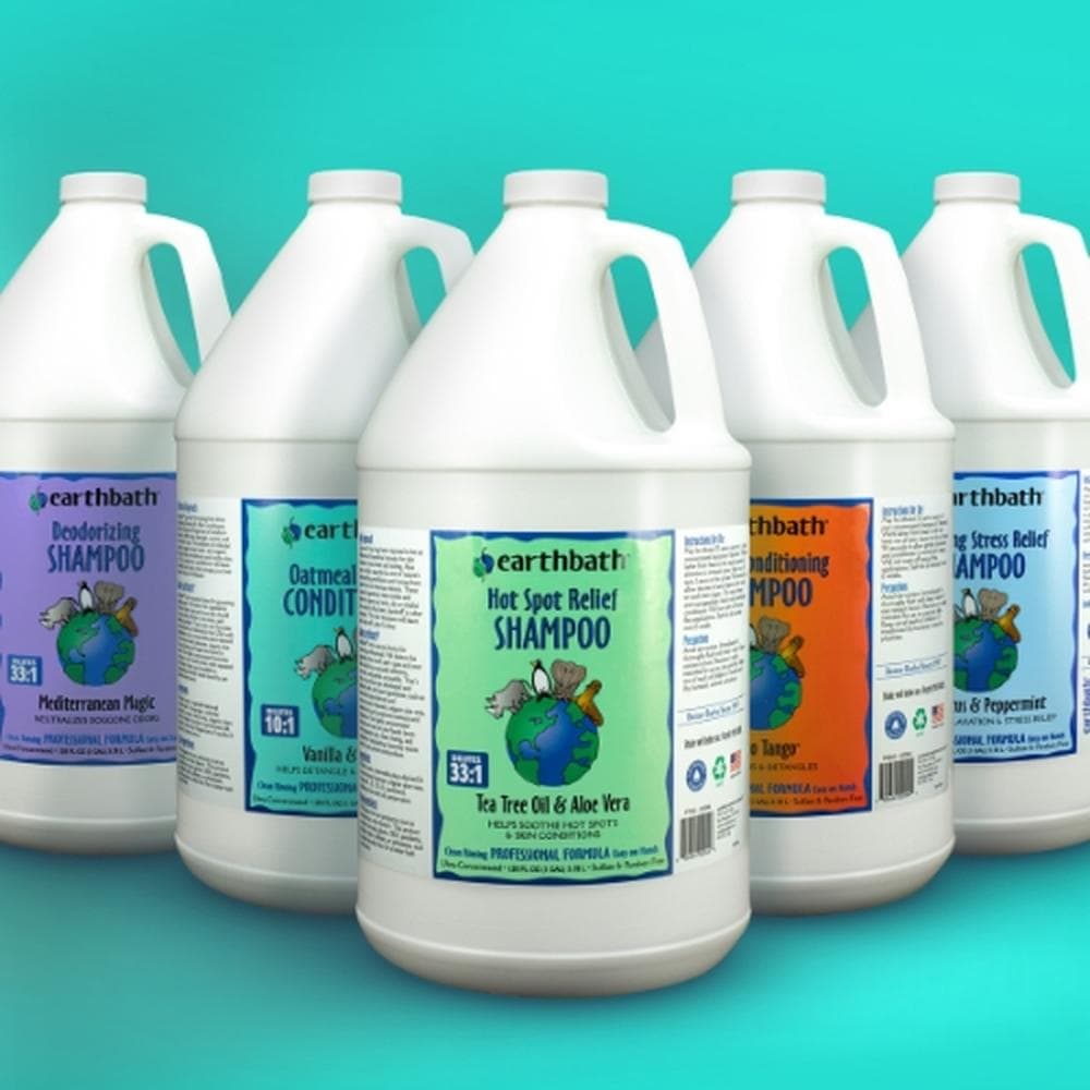 Earthbath Shampoo & Conditioner - Mix & Match 4 per Case, 128oz Coat Brightening Shampoo, Lavender