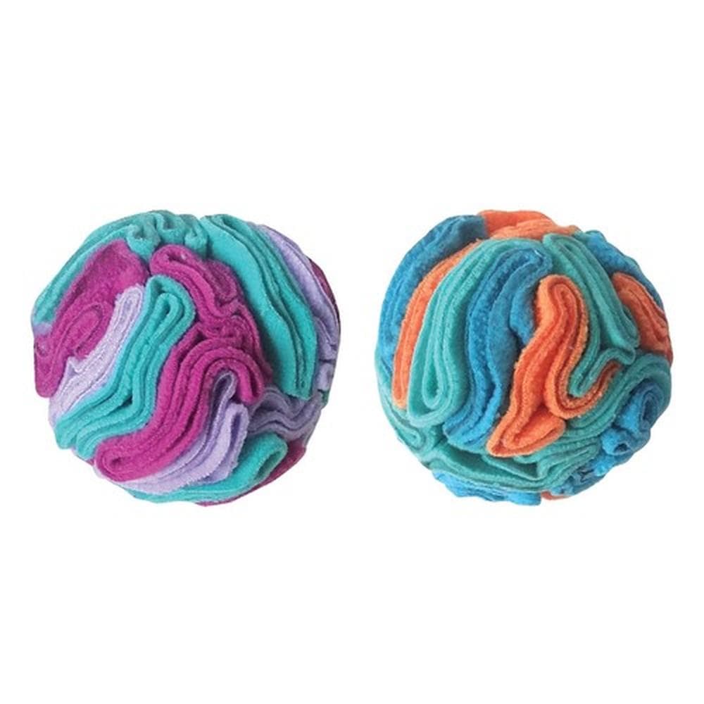 fouFIT Hide 'n Seek Snuffle Balls - Case of 3 Blue, Small 4"
