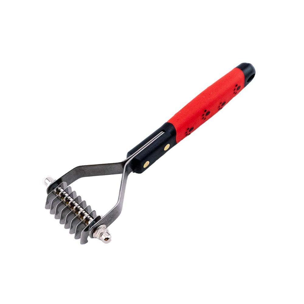 Paw Brothers Soft Pin W/Tip Flat Slicker (4 Sizes) Double Wide Coat Rakke (Coarse/13 Blade) - 1 Count