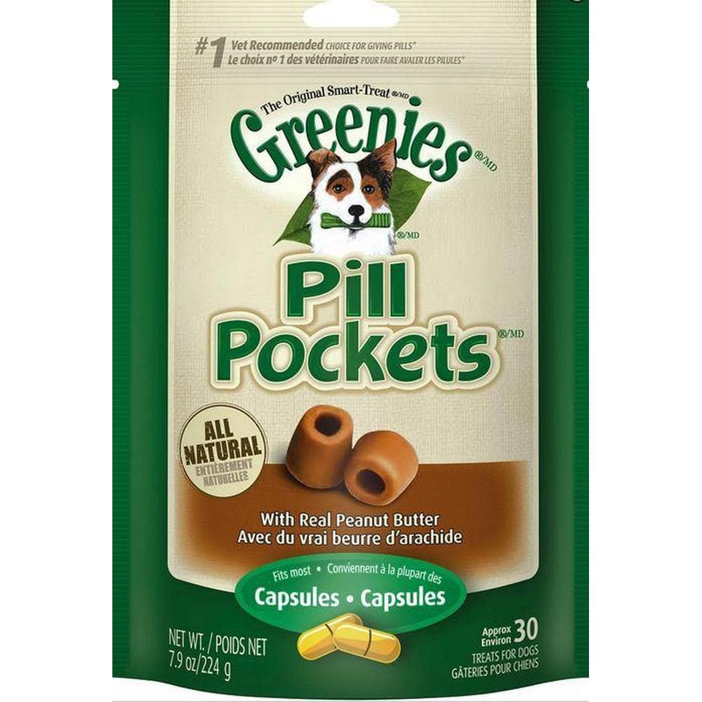 Greenies Pill Pockets Canine Peanut Butter Dog Treats 3.2oz