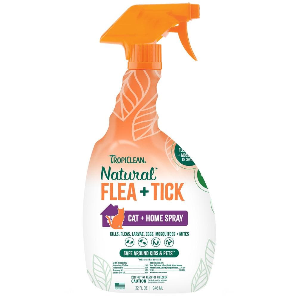 TropiClean Flea + Tick Home + Cat Spray 32oz