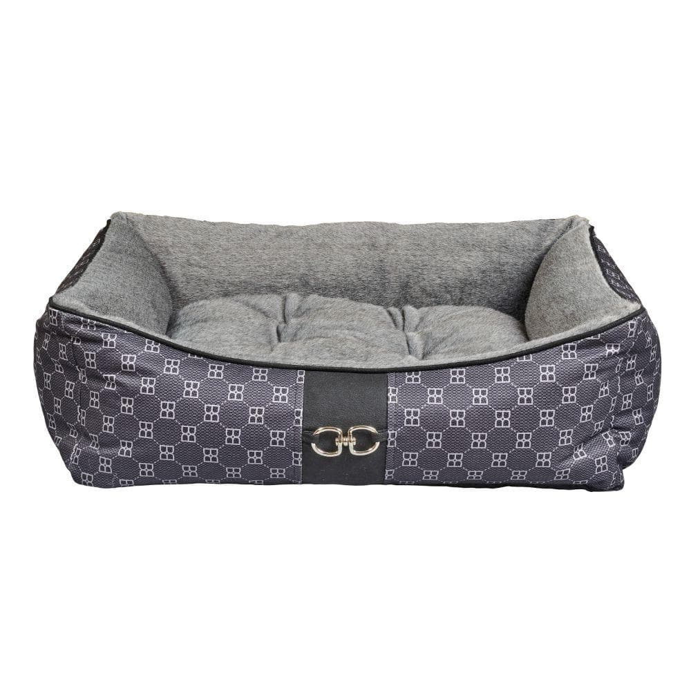 Signature Noir Microvelvet Signature Scoop Bed Medium - 1 Count
