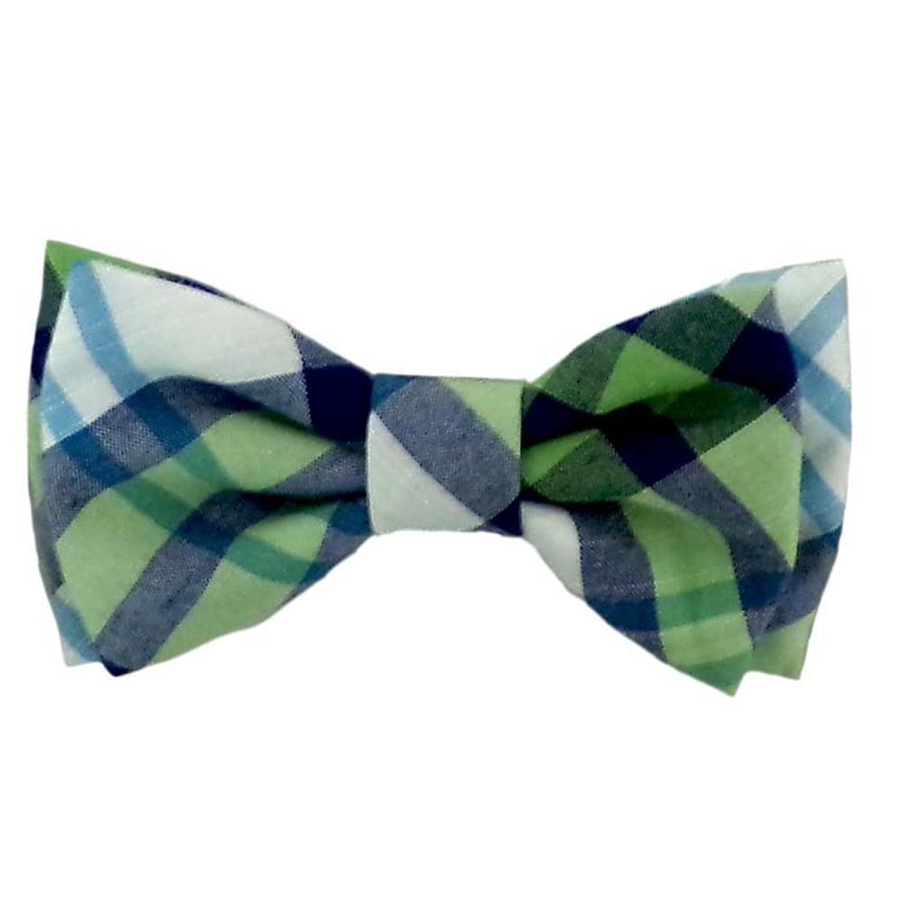 Lime Madras Bow Tie Large - 1 Count