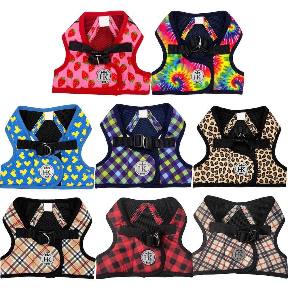 Printed Hudson Back Out Brake Harness Woodstock Tie Dye, L (22-35lbs) - 1 Count