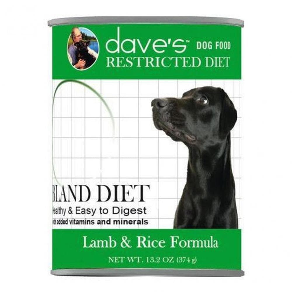 Daves Restricted Diet Bland Lamb & Rice Canned Dog Food 13.2oz