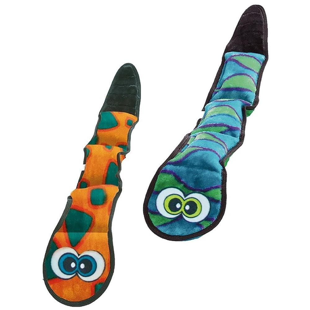 Outward Hound Invincibles Snake Green/Blue Large - 1 Count