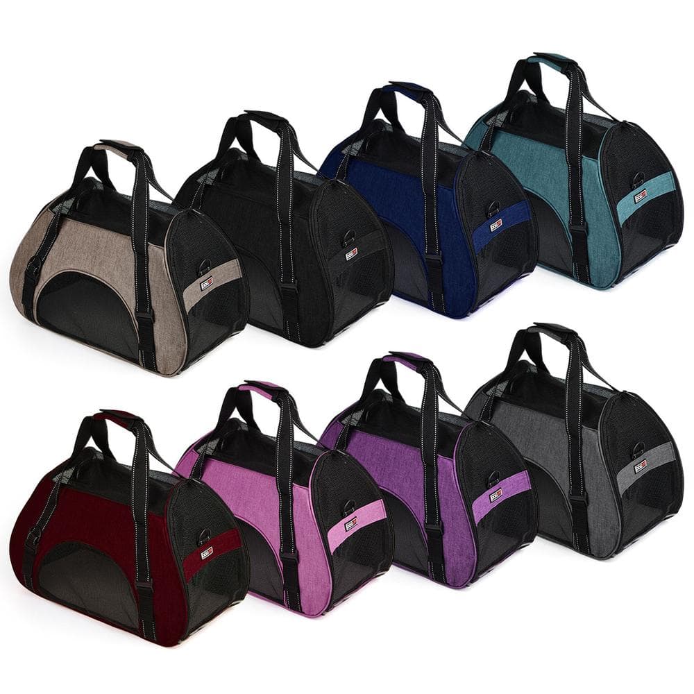 Dogline Pet Carrier Bag Black, Size M - L 22" x W 10" x H 14" - 1 Count
