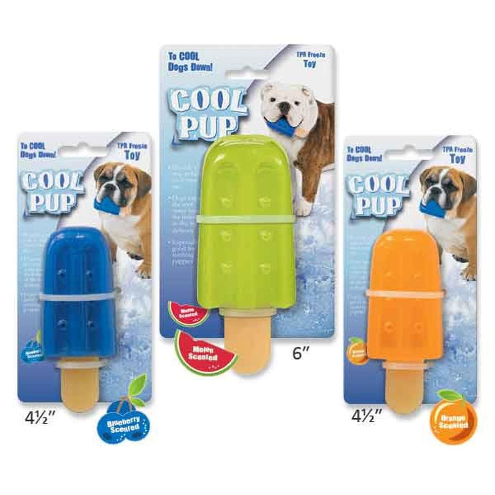 Cool Pup Popsicle Toy Large 6", Blue - 1 Count