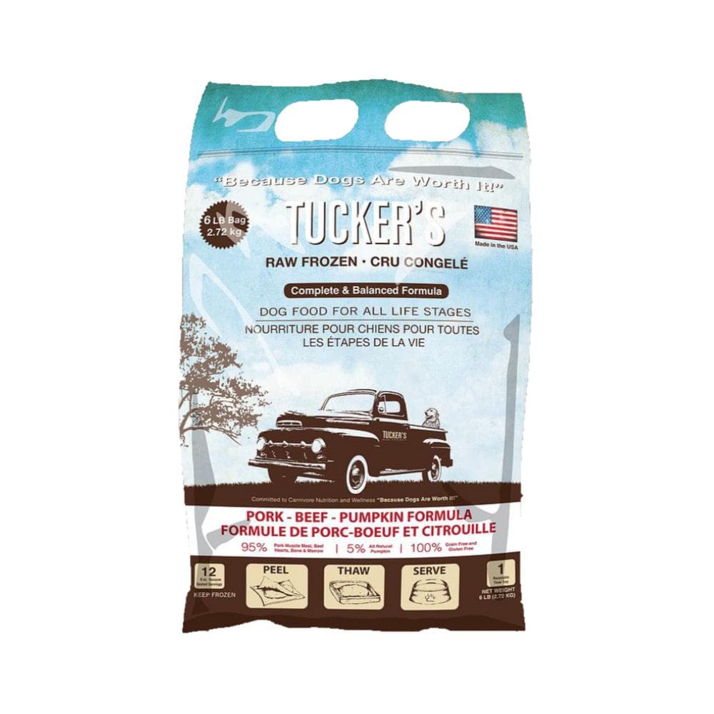 Tucker's Dog Frozen Raw Diet Pork, Beef & Pumpkin 20lbs