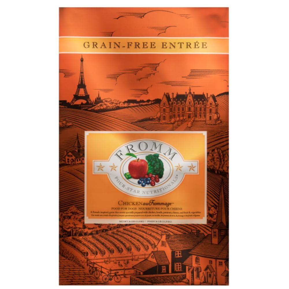Fromm Dog Dry Four-Star Grain-Free Chicken Au Frommage 26lbs