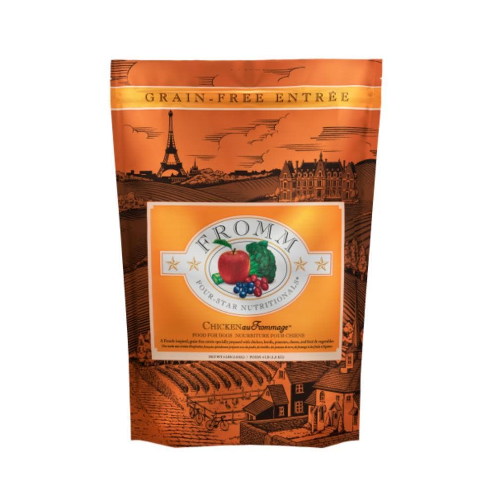 Fromm Dog Dry Four-Star Grain-Free Chicken Au Frommage 4lbs