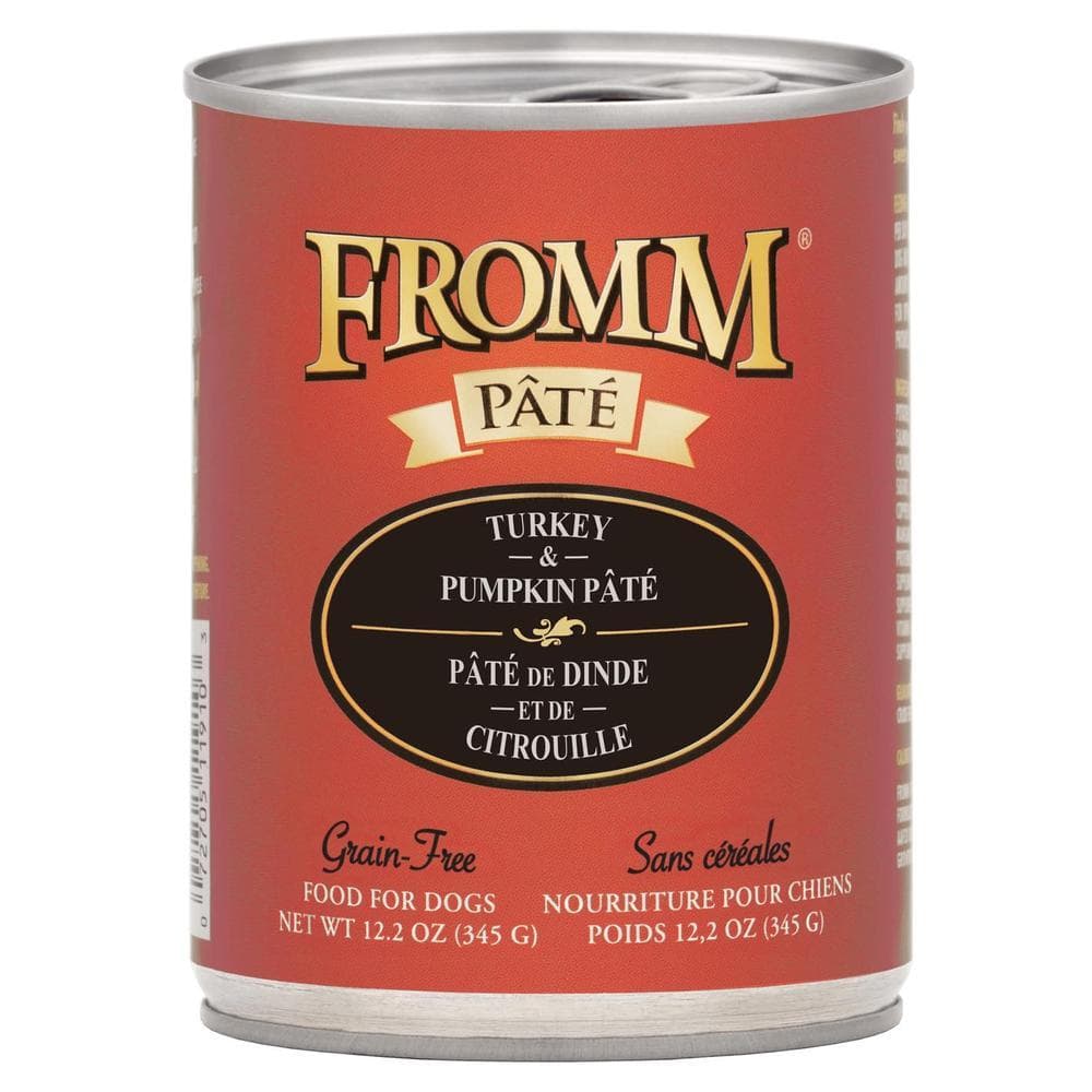 Fromm Dog Can Grain Free Pate' Turkey & Pumpkin 12oz