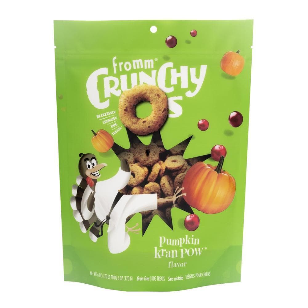 Fromm Dog Treats Crunchy O's Pumpkin Cran Pow Regular 6oz