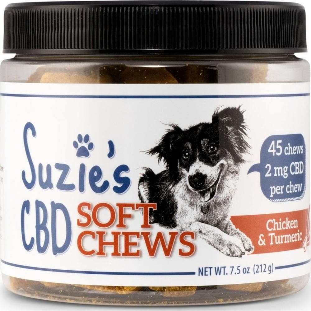 Suzie's CBD Treats Soft Chews 2mg Chicken & Tumeric 45 Count