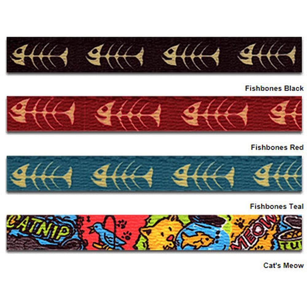 Cat Collars Cat Collar, Fishbones Teal - 1 Count