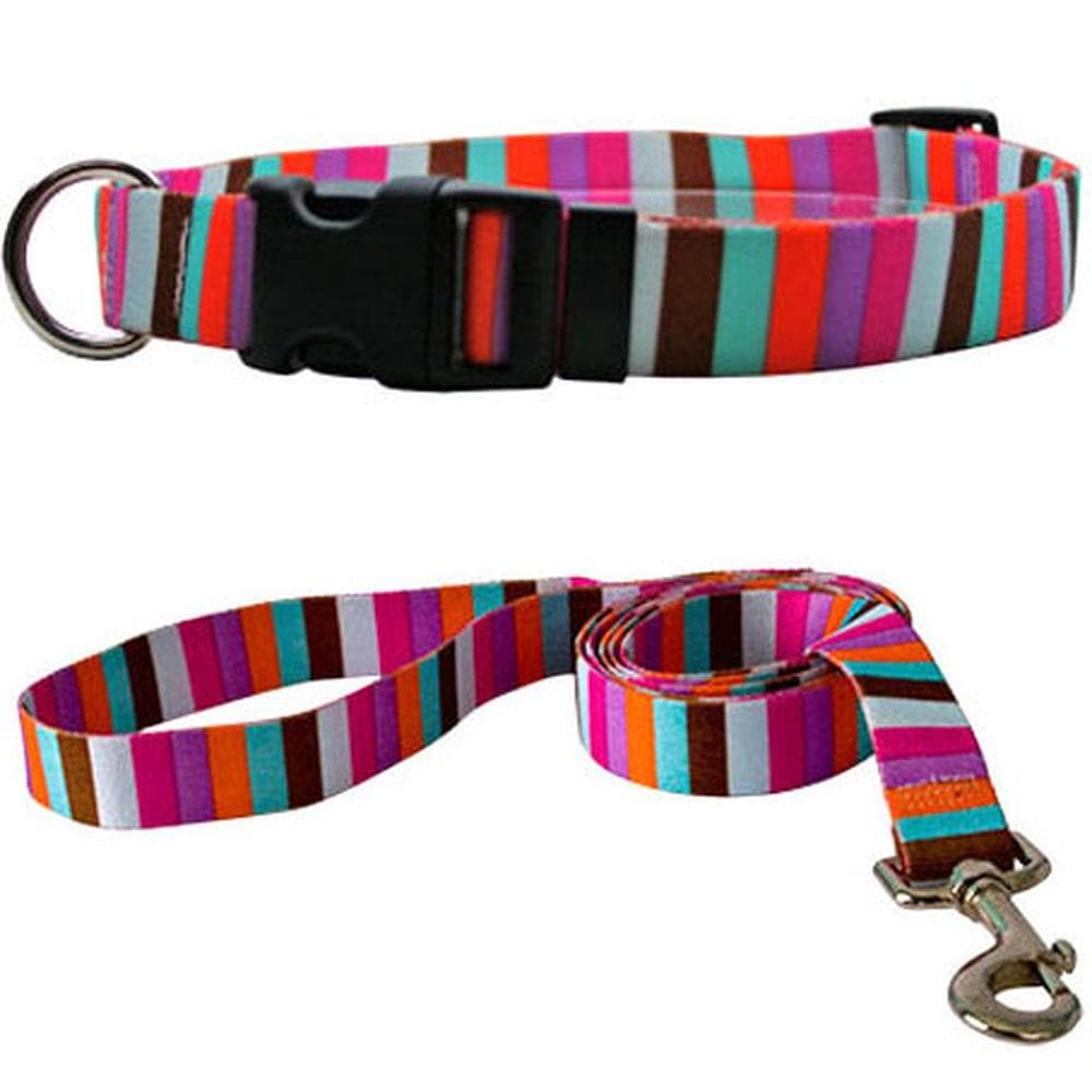 Stripes Collection Large Martingale, Pink-Pink Stripe - 1 Count