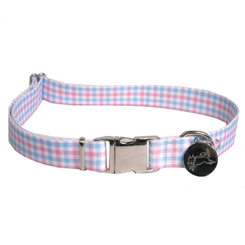 Gingham Pink/Blue Southern Dawg Collection Medium Ez Lead - 1 Count