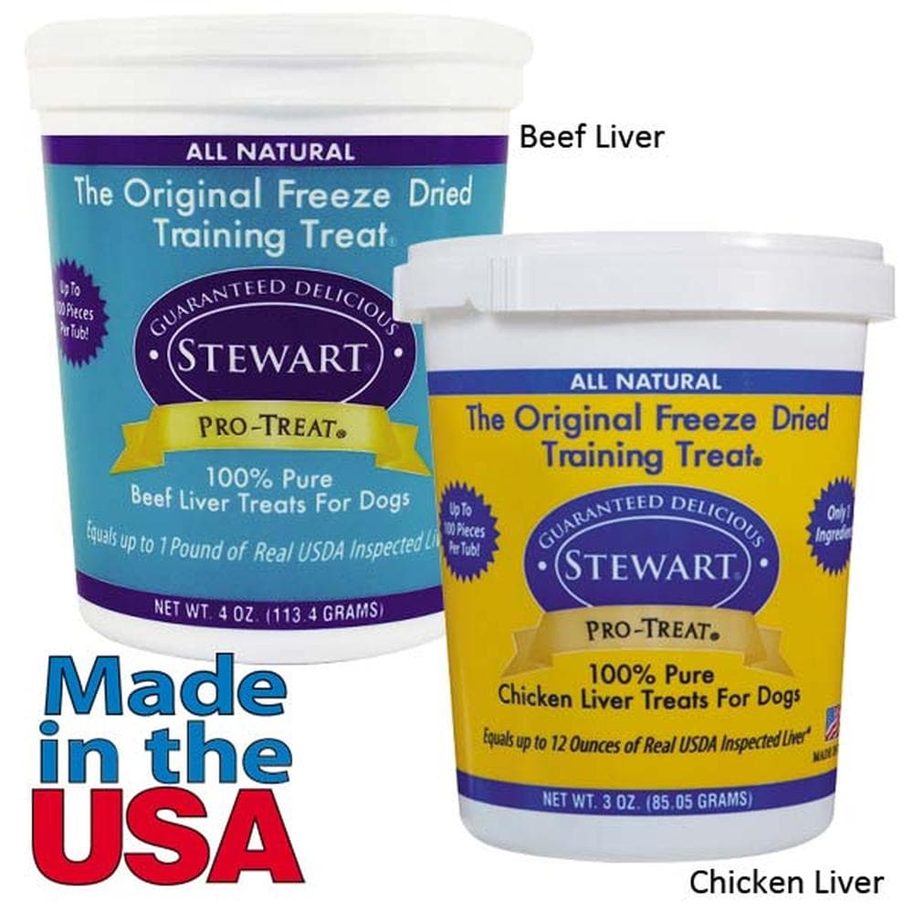 Stewart Freeze-Dried Training Treats for Dogs 14oz Beef Liver
