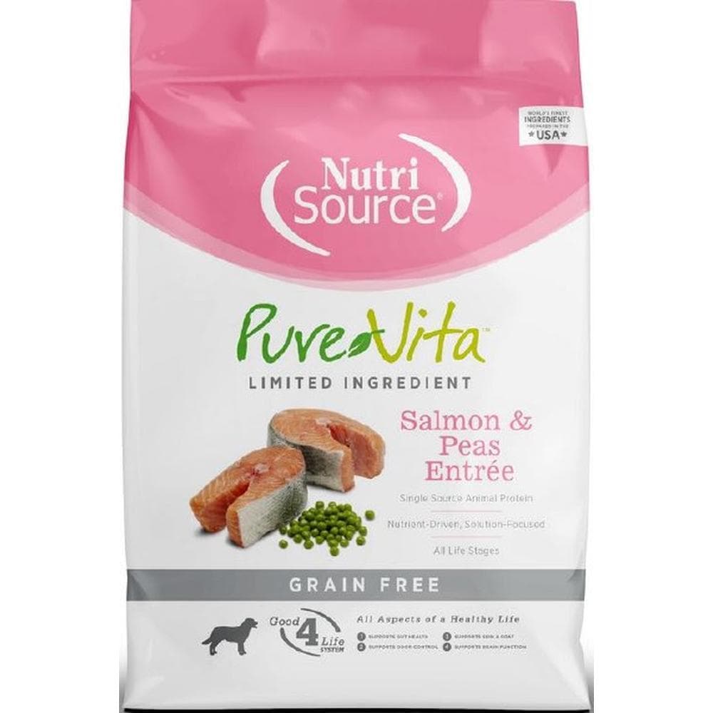 Pure Vita Dog Dry GrainFree Salmon & Peas 25lbs