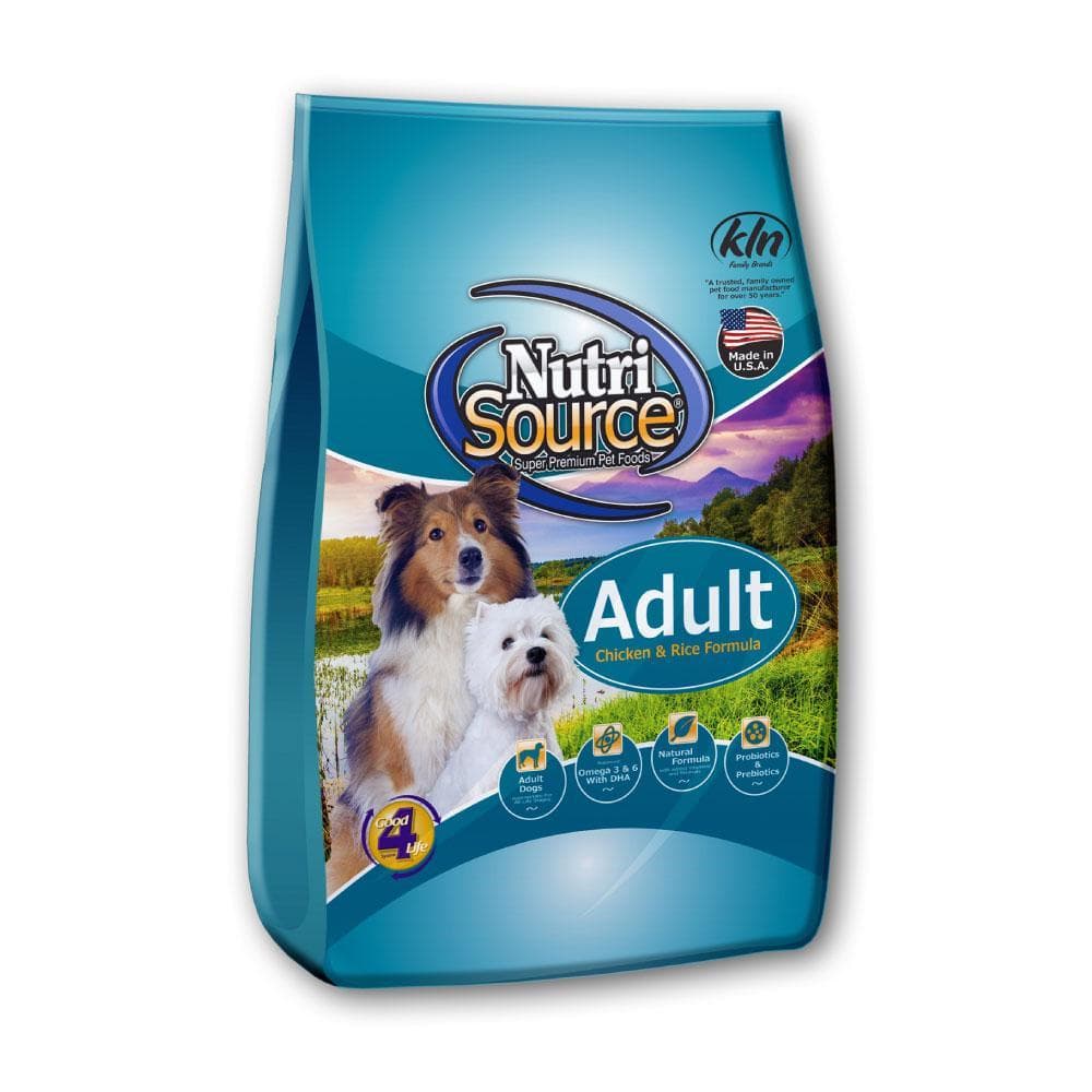 NutriSource Adult Chicken and Rice Formula Dog Food 12lbs