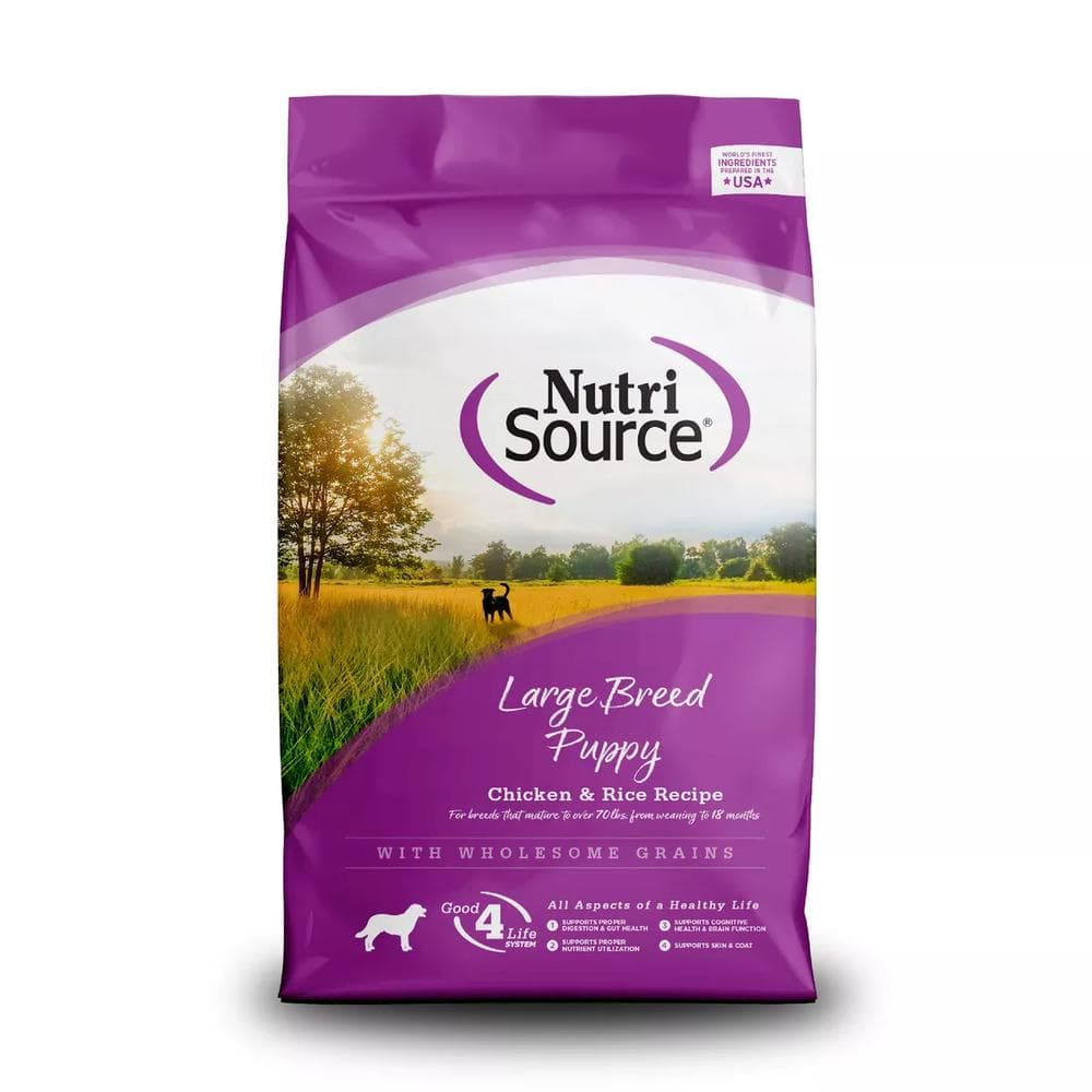 NutriSource Large Breed Puppy Chicken Meal & Rice Dry Dog Food 26lbs