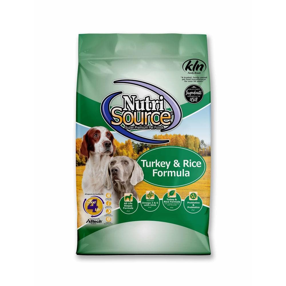 NutriSource Dog Dry Turkey & Rice 26lbs