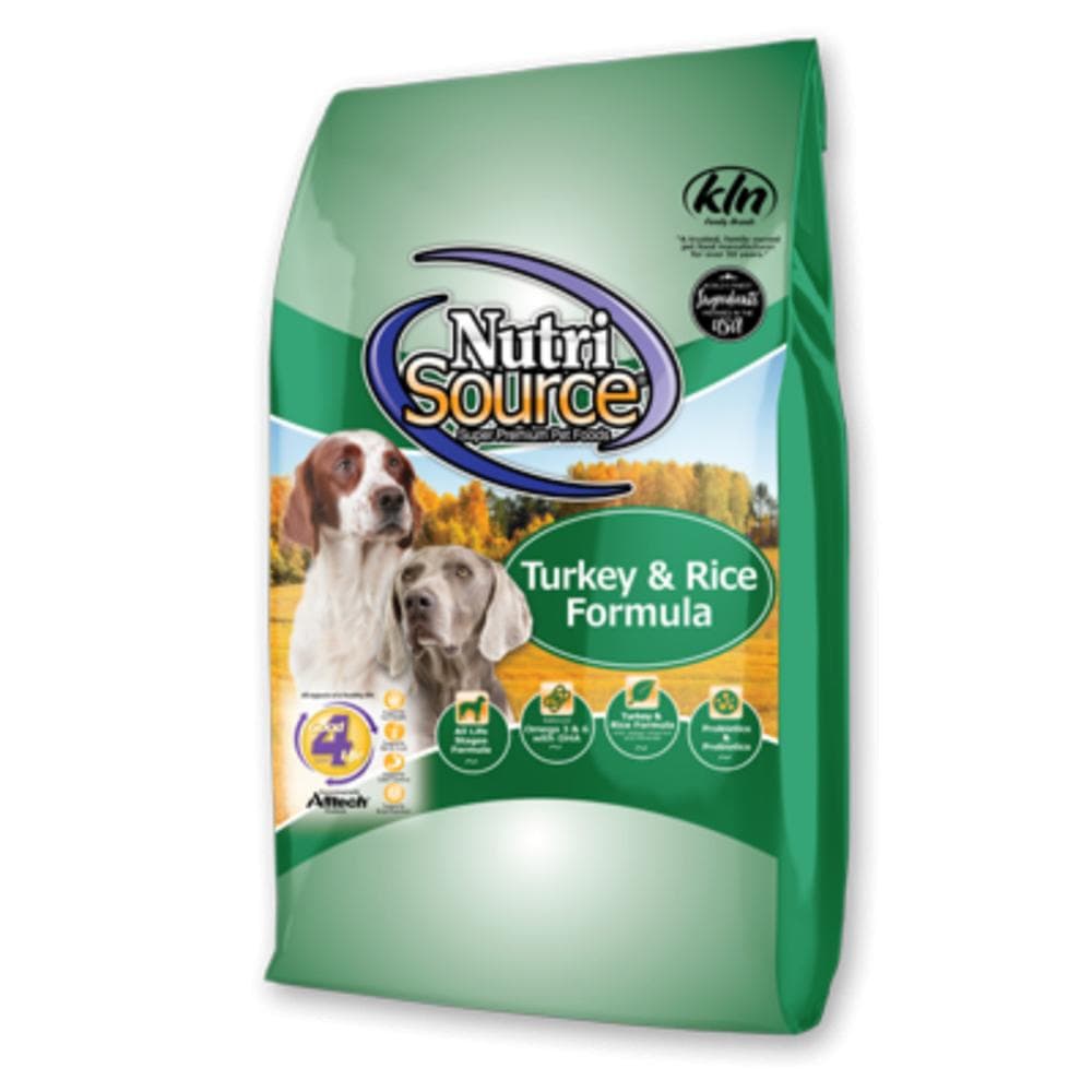 NutriSource Dog Dry Turkey & Rice 12lbs