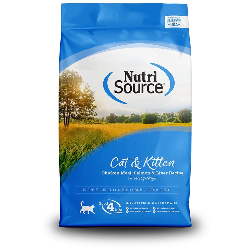 NutriSource Cat Dry Chicken, Salmon & Liver 12lbs