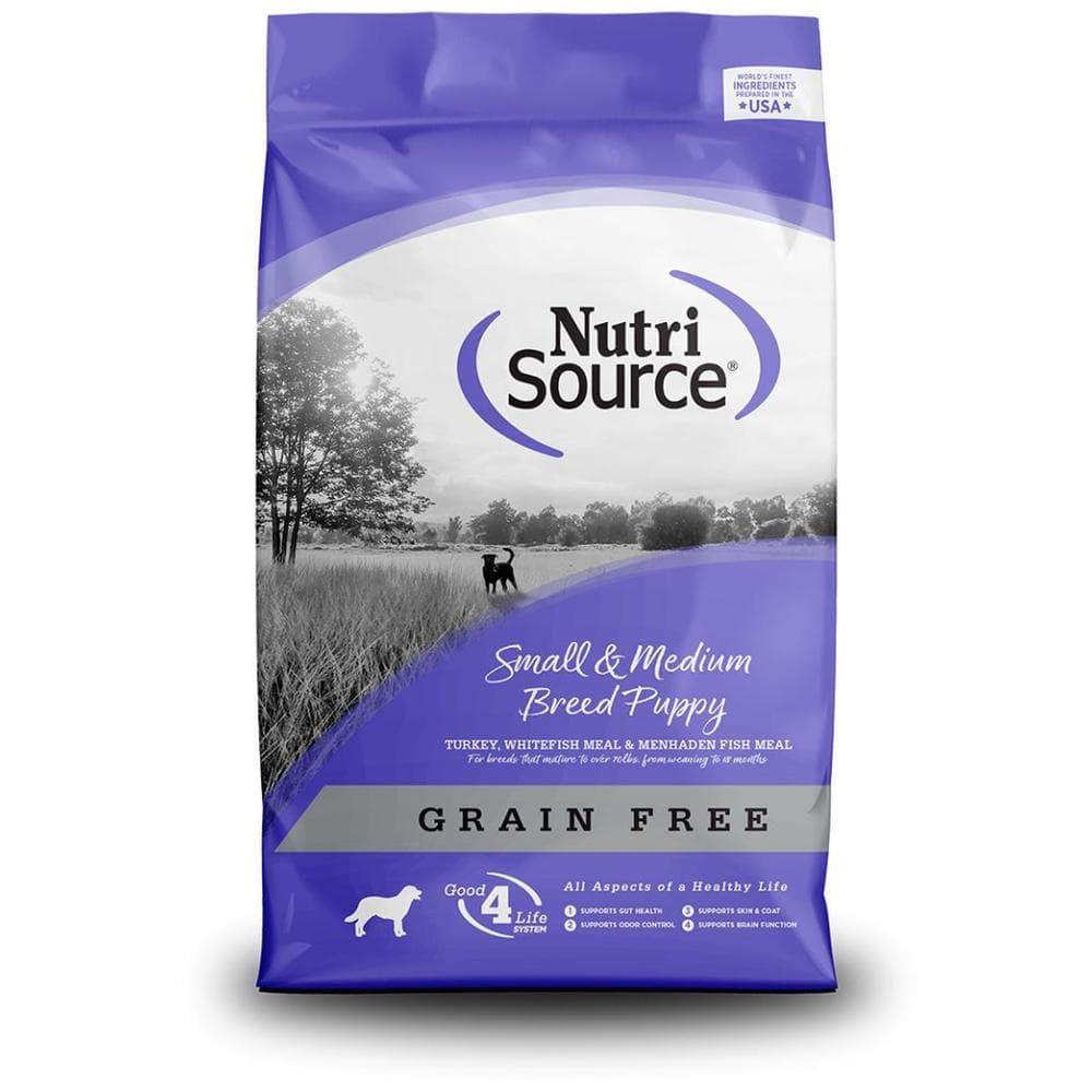 NutriSource Small & Medium Breed Puppy Grain-Free Turkey Recipe 4lbs