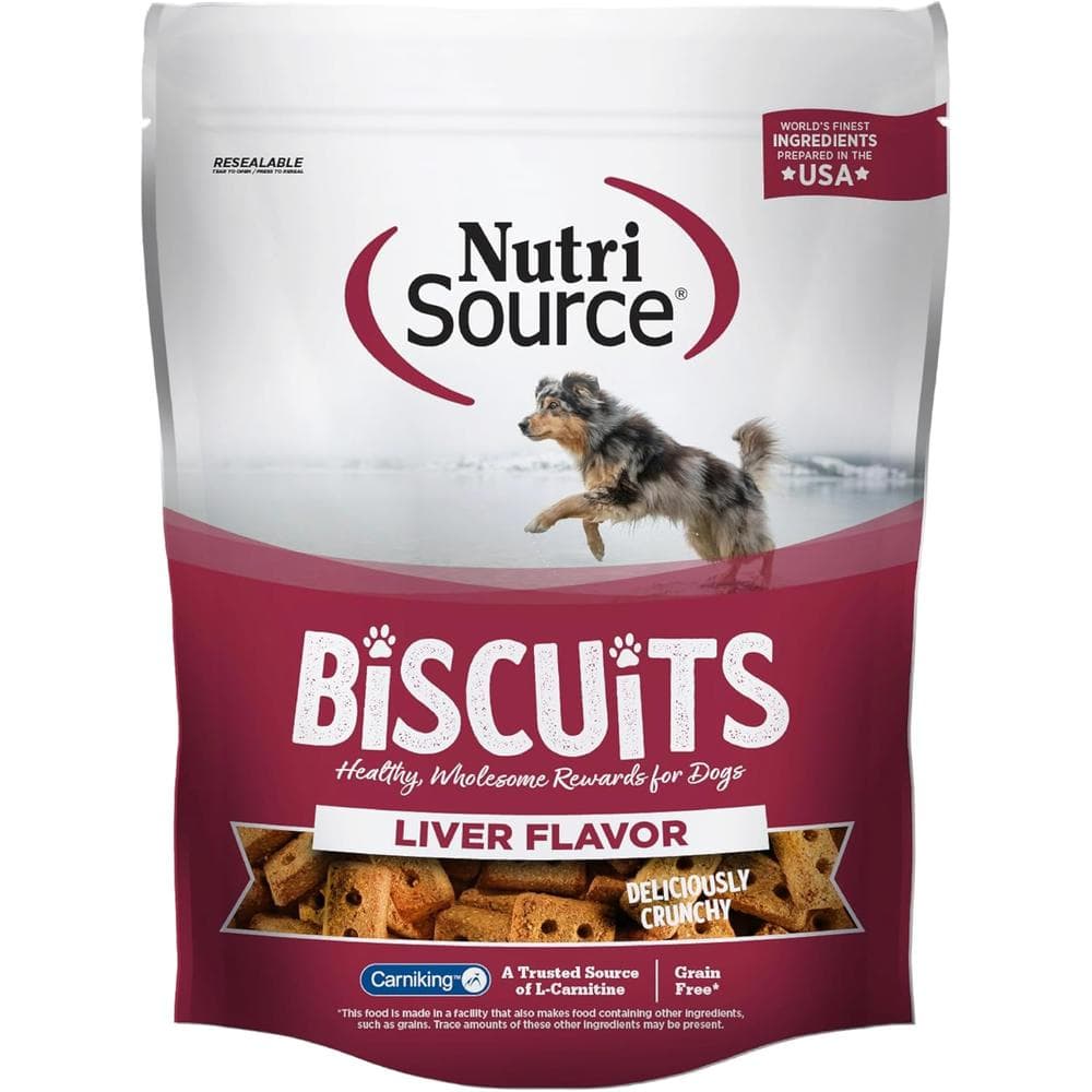 Nutrisource Dog Grain Free Crunchy Crunchers Liver 14oz