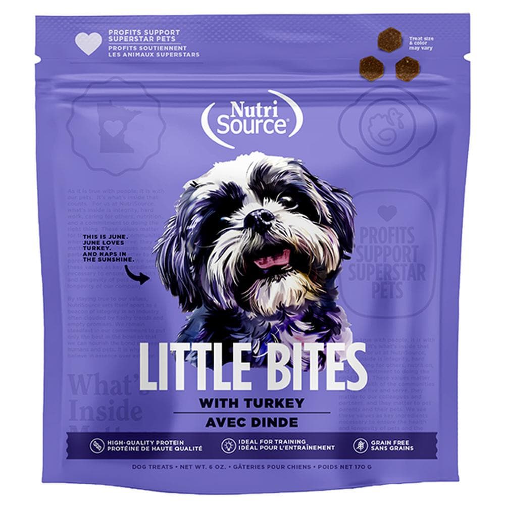 NutriSource Dog Treats Little Bites Grain Free Turkey 6oz