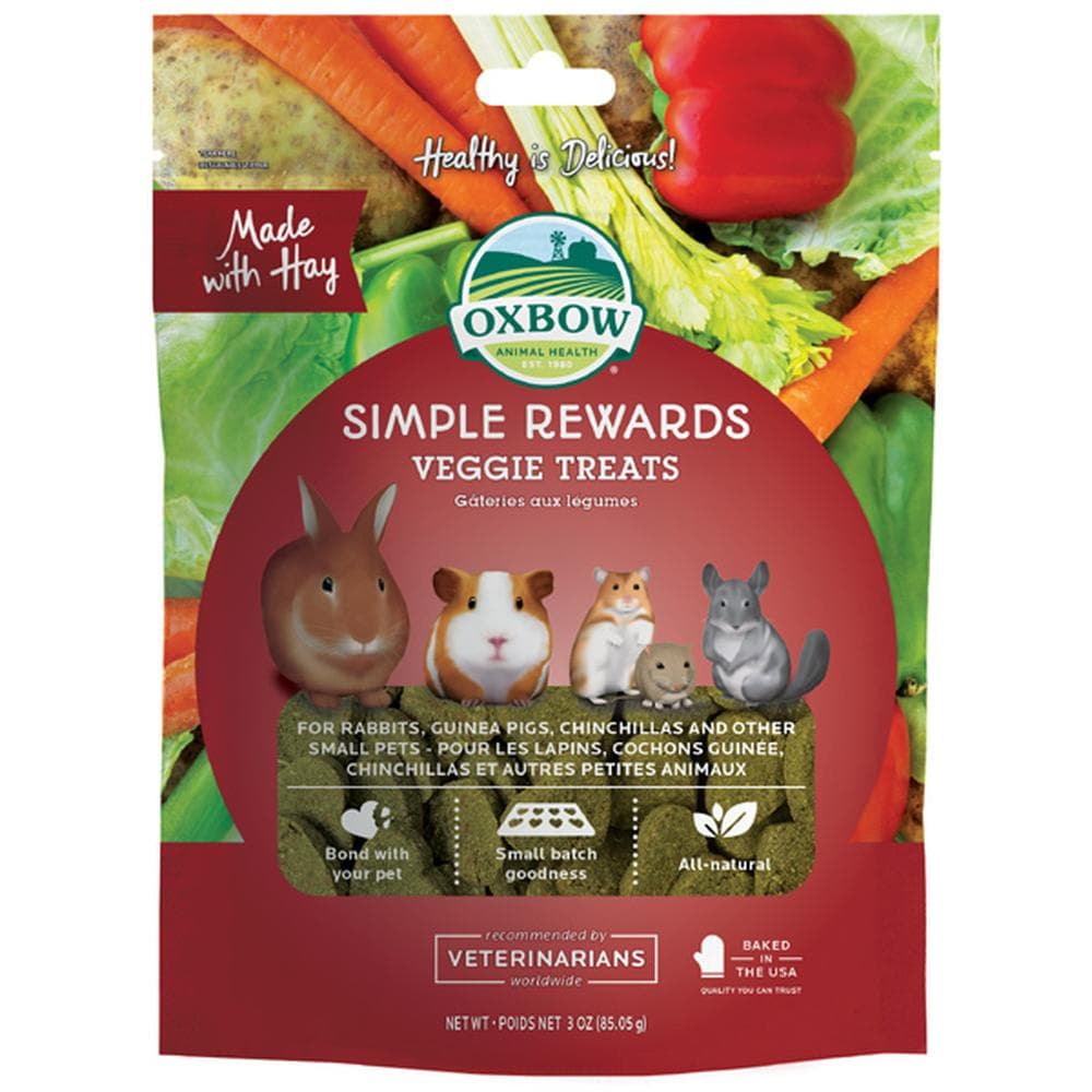 Oxbow Simple Rewards Veggie Treats For Small Animals 3oz