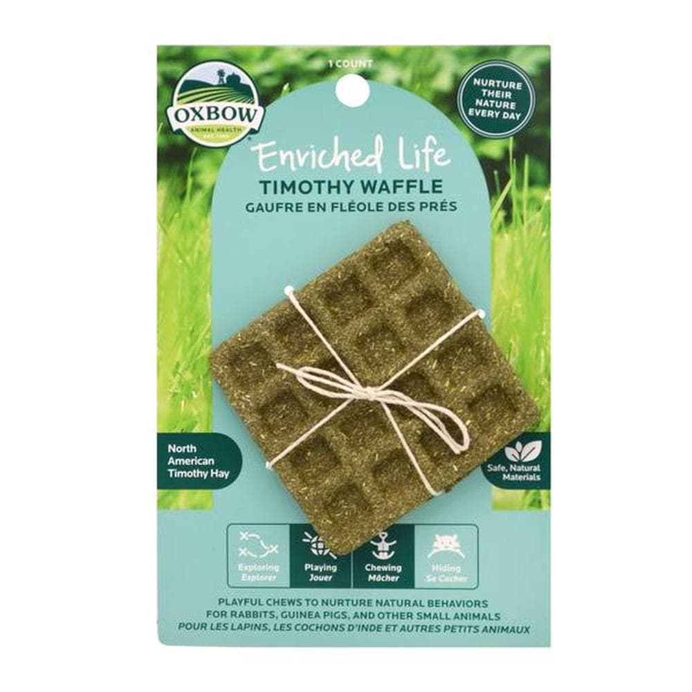 Oxbow Timothy Waffle Pet Chew Toy 1 Count