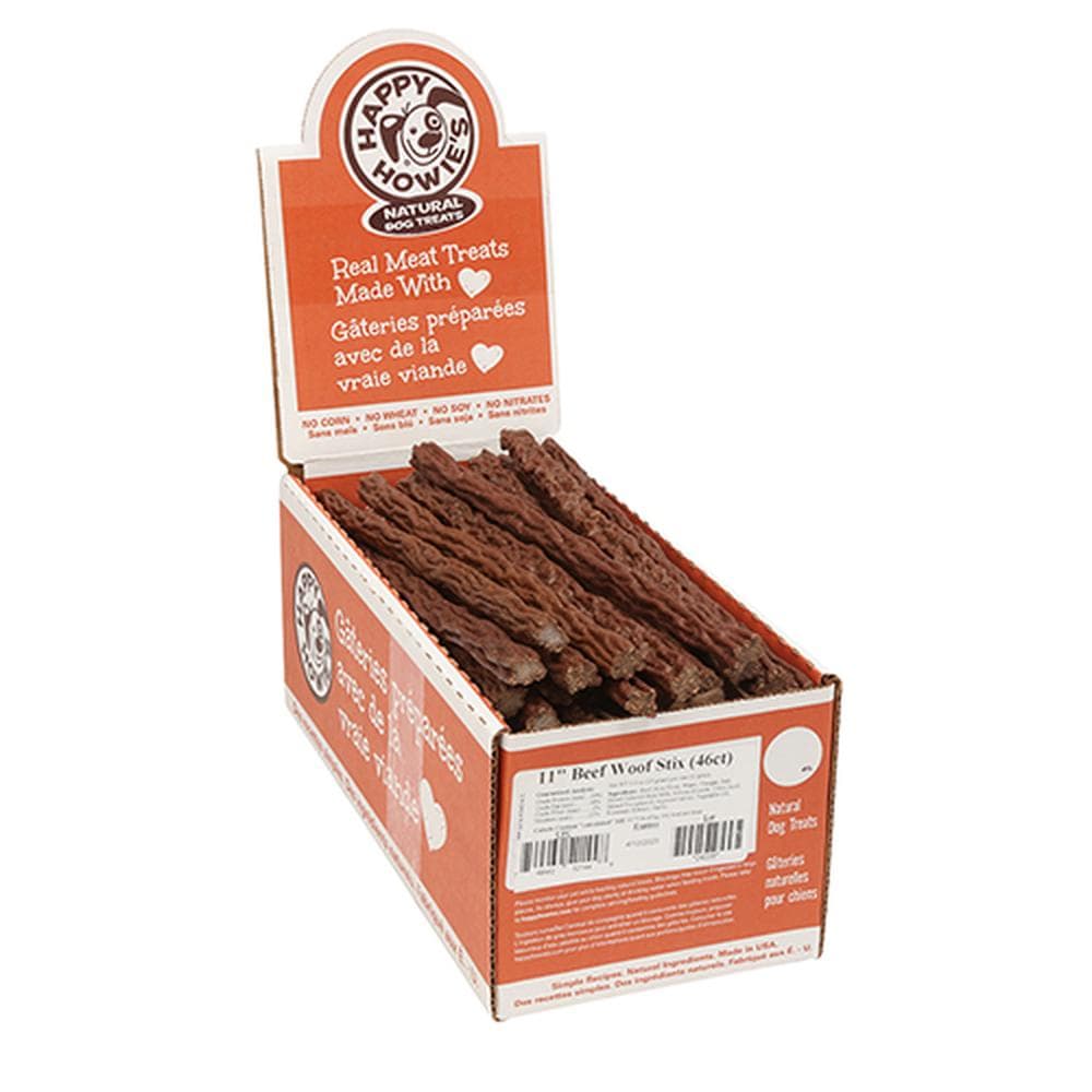 Beef Woof Stix Bulk 6" Bulk Woof Stix (Case of 80)