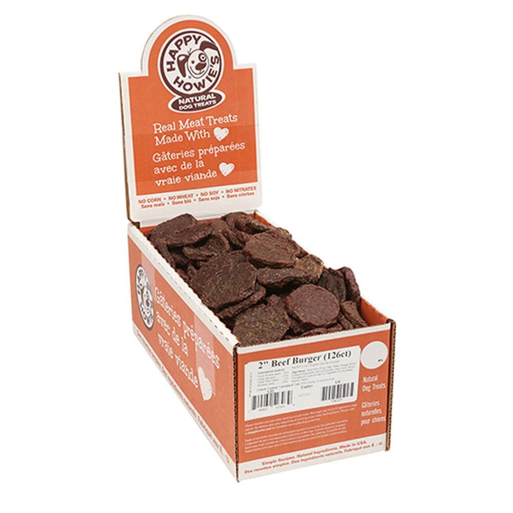 Beef Burgers Treats in Bulk 2" Bulk Burgers (Case of 126)