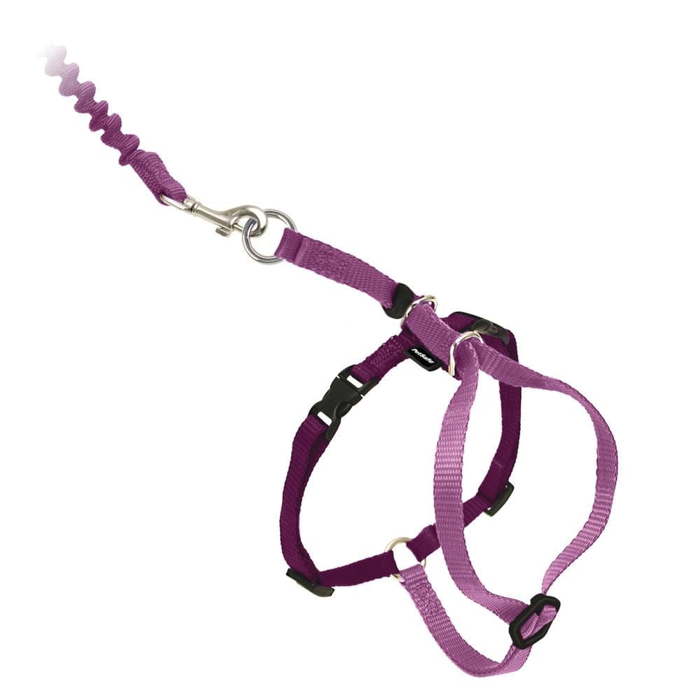 Come With Me Kitty Cat Harness & Bungee Leash Lilac, Small - 1 Count