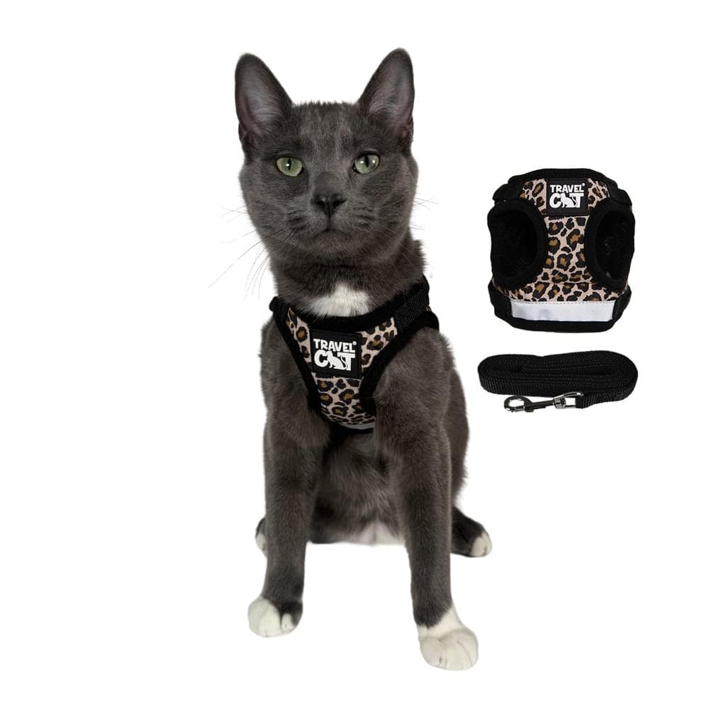 The True Adventurer Harness & Leash - "The Cheeky Cheetah" Style Medium - 1 Count