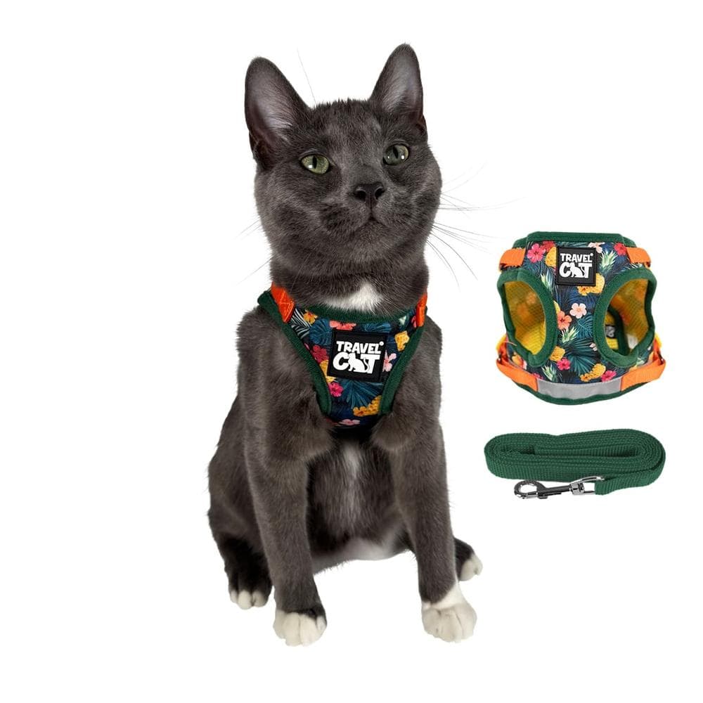 The Hawaiian Shirt Limited-Edition Cat Harness & Leash Set M - 1 Count