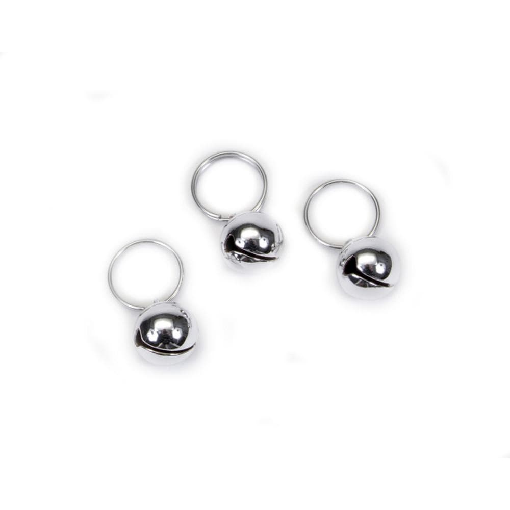 Li'l Pals Dog Round Bells Silver 3 Count