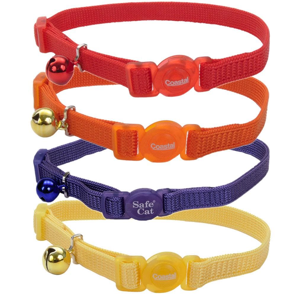 Safe Cat Adjustable Snag-Proof Nylon Breakaway Collar Neon Pink - 1 Count