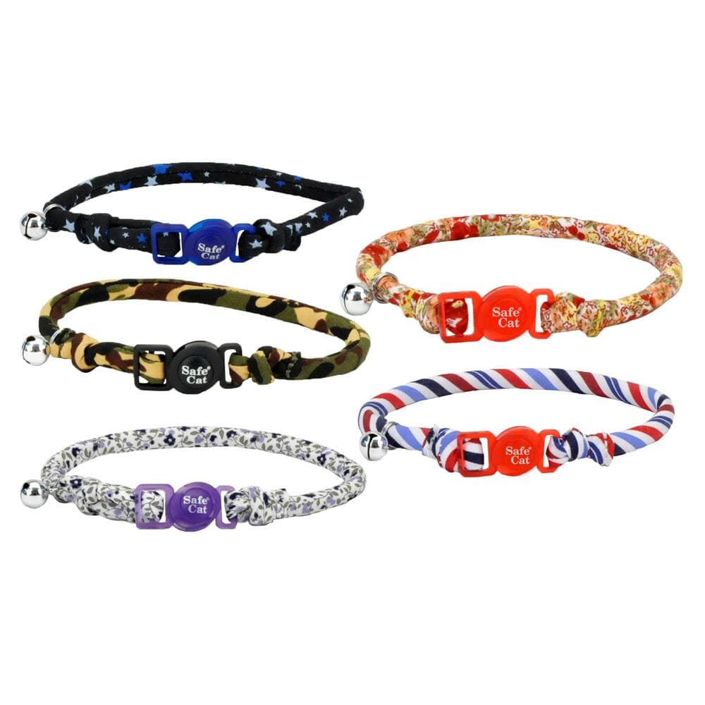 Safe Cat Round Fashion Collar Purple Floral - 1 Count
