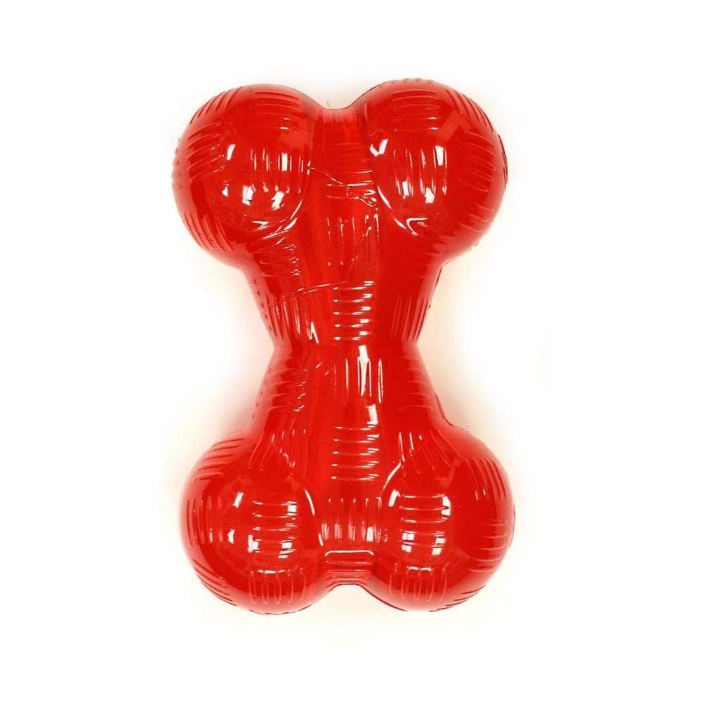 Spot Play Strong Rubber Bone Red 6.5" 1 Count