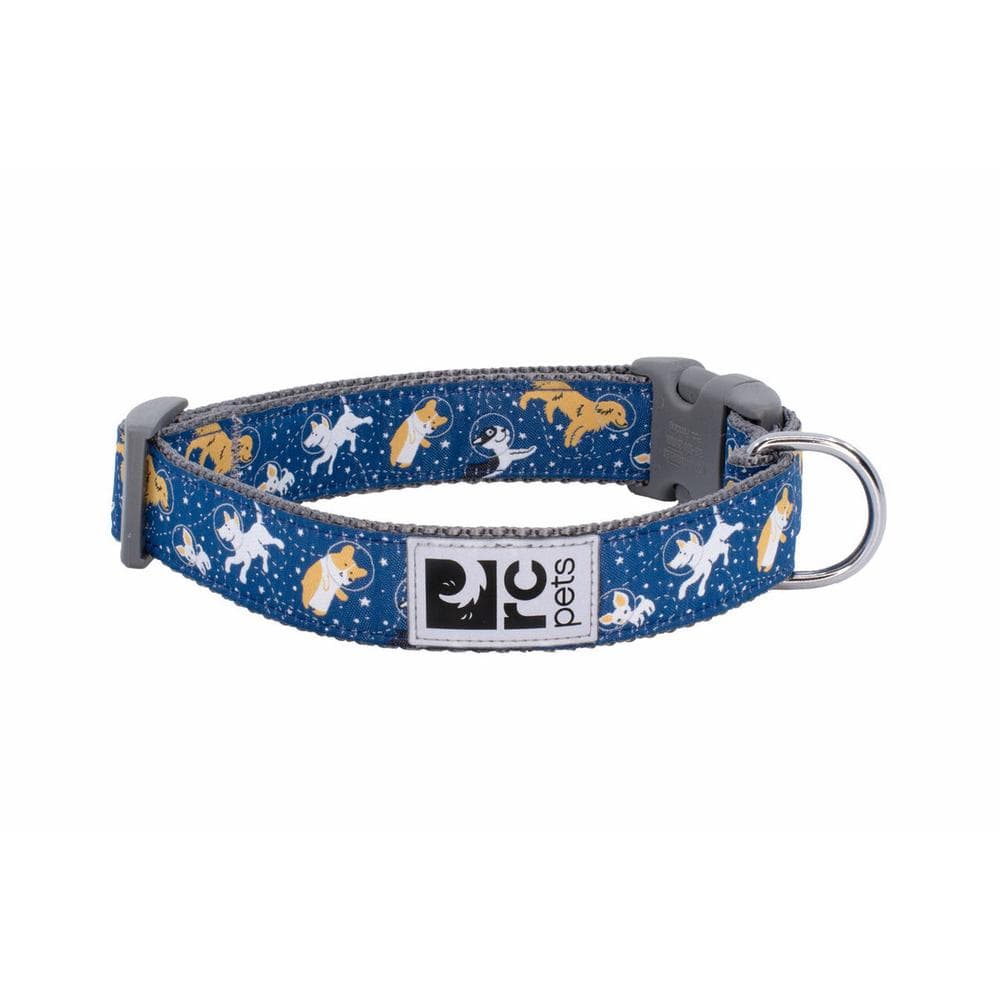 RC Pets 1" Adjustable Dog Clip Collar Space Dogs Medium