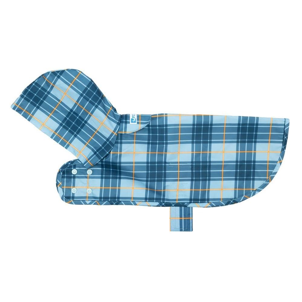 Packable Rain Poncho - Blue Plaid Medium - 1 Count