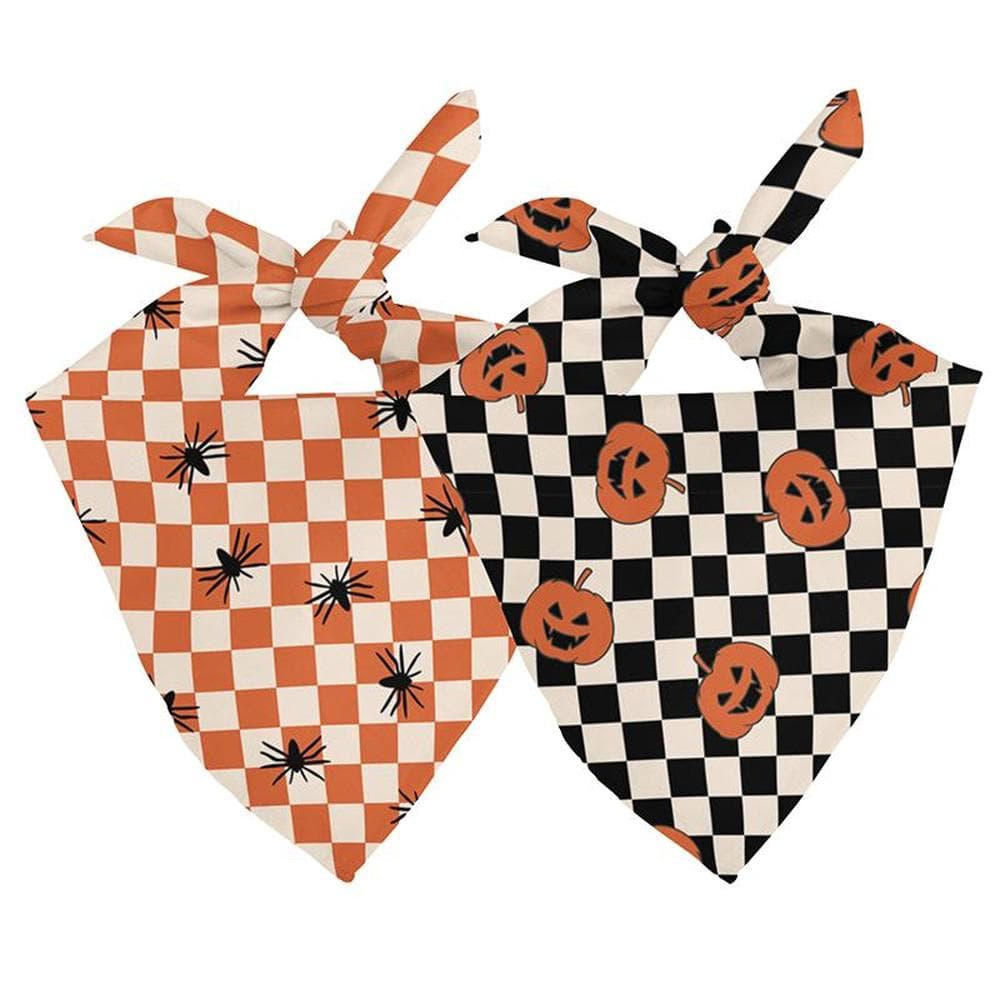 Halloween Plaid Dog Bandana Large Tie On - 1 Count