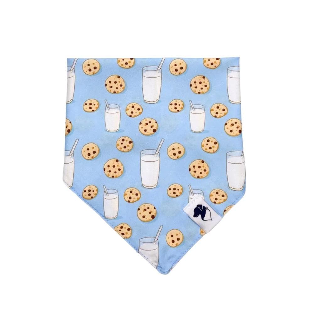 Milk and Cookies Tie On Dog Bandana Medium - 1 Count
