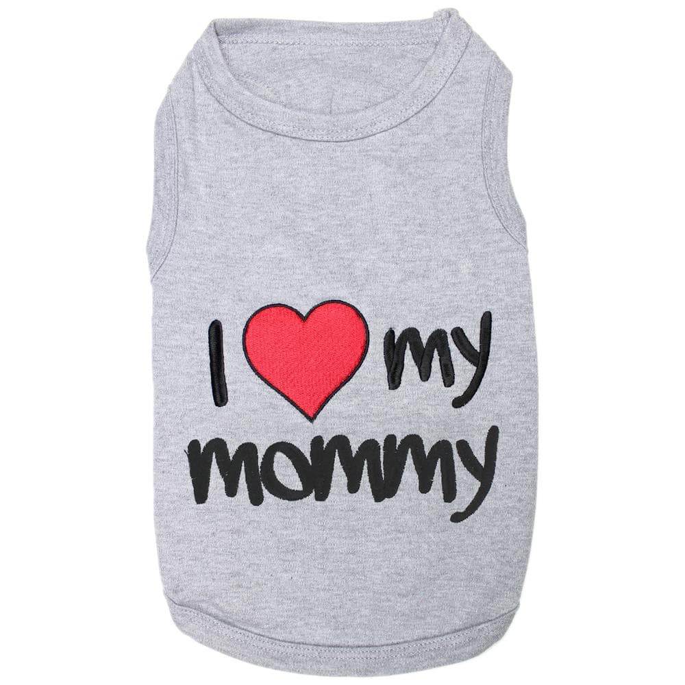 I Love Mommy - Gray Dog T-Shirt 4XL - 1 Count