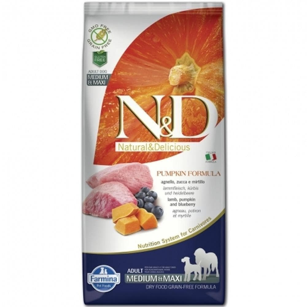 Farmina Dog Dry Pumpkin Lamb & Blueberry Med/Maxi Adult 26.4lbs