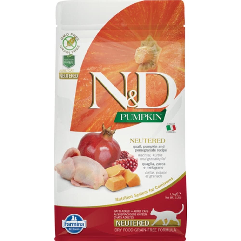 Farmina Cat Dry Pumpkin GrainFree Quail & Pomegranate 3.3lbs